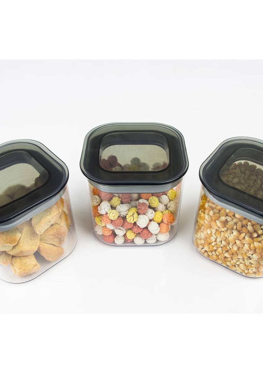 3 lü Kare Erzak Saklama Kabı